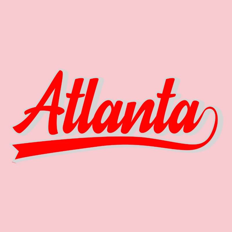 Atlanta Script Retro Logo