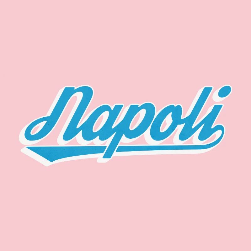 Napoli Retro Script Blau