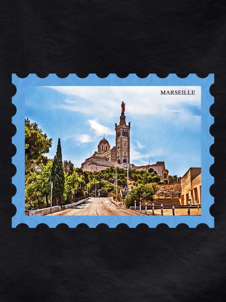 Marseille Basilica Postcard