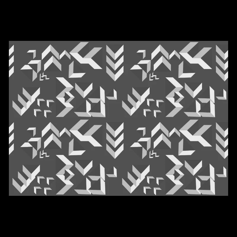 Triangles de motifs déco gris-blanc