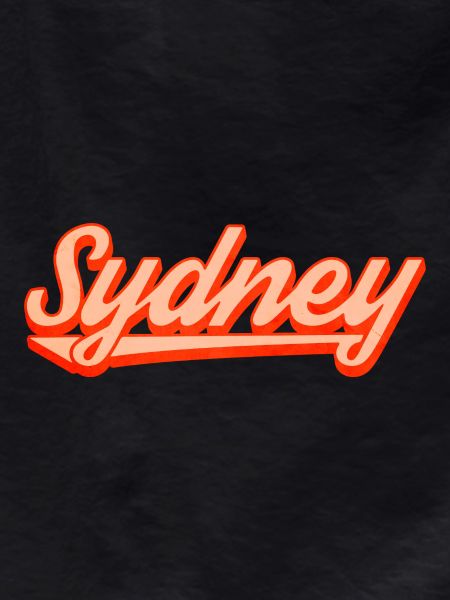 Sydney Retro Script Logo