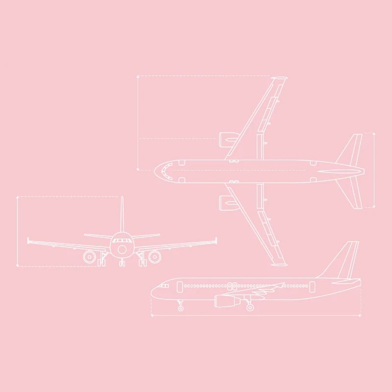 Dessin technique du plan d’avion