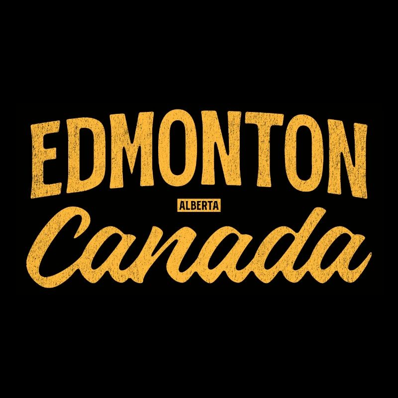 Edmonton Alberta Canada – Retro Lettering