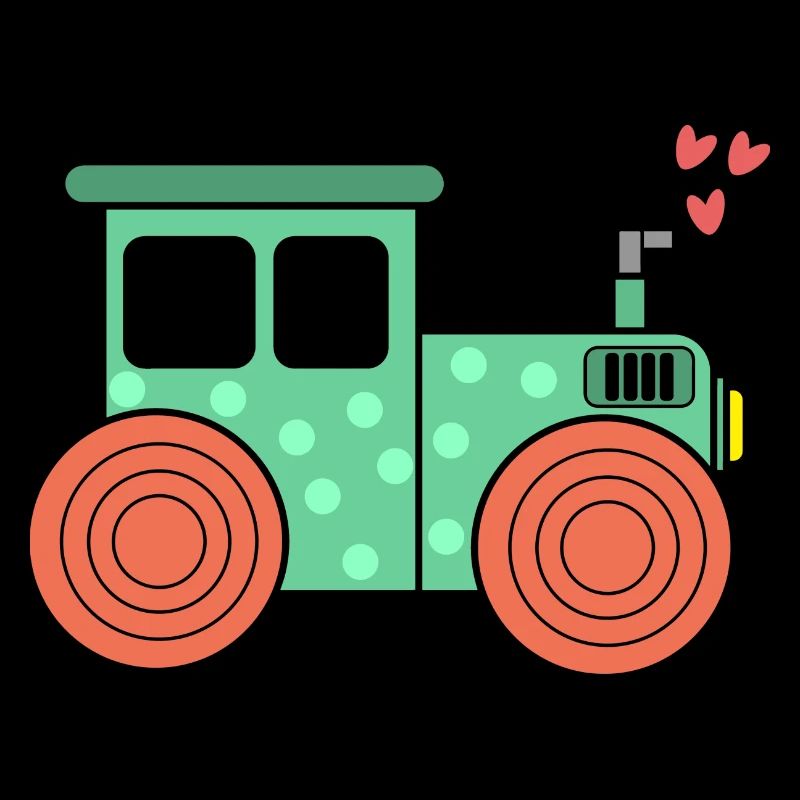 Herz Traktor Nutzfahrzeug Bauernhof Ackerbau Feld