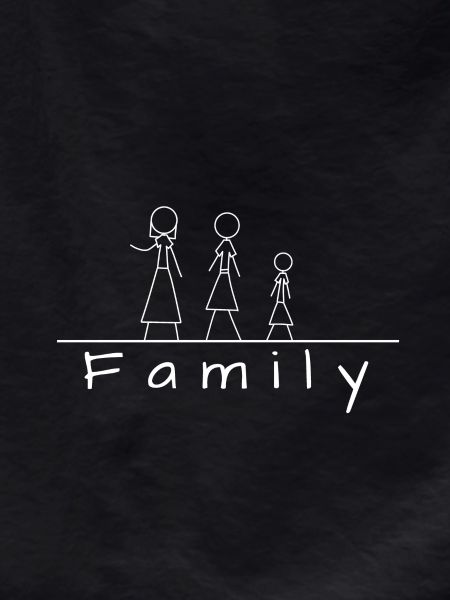 Stick figure family