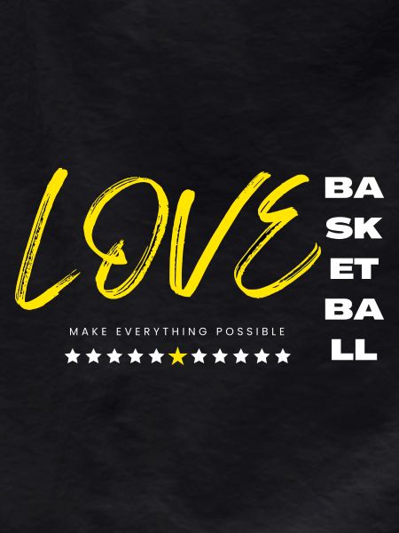 Love basketball yellow