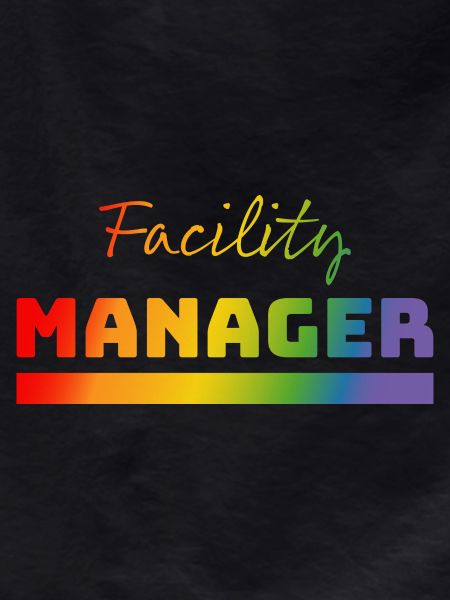 Tshirt Facility Manager rainbow