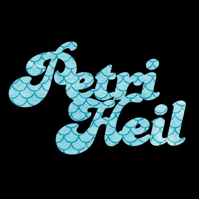 Petri Heil Angler Hobby Fish Scale Pattern