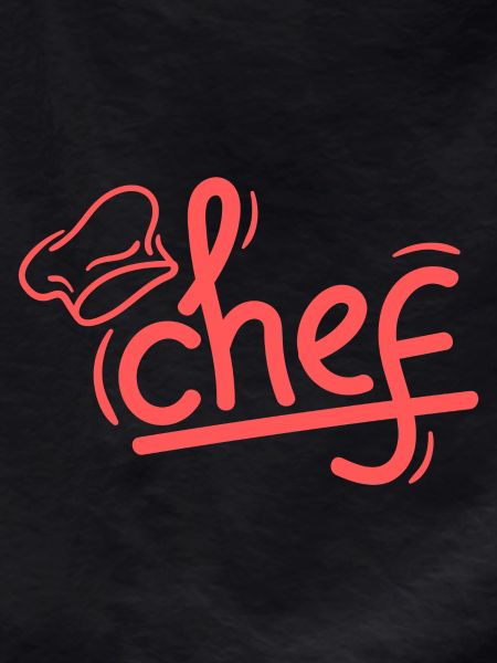 Red Chef Sketch Elegant