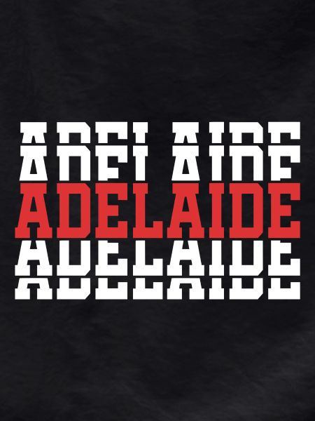 Adelaide stacked text t-shirt gift