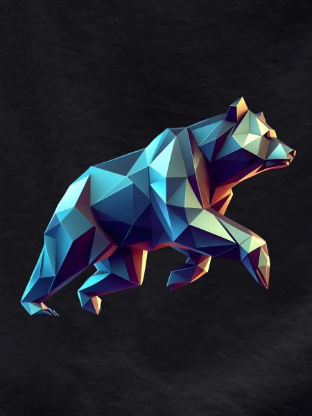3D Geometric Origami Bear