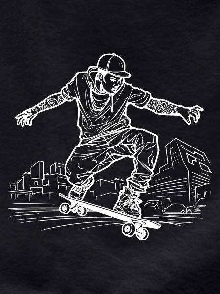 Dessin de skateboarder