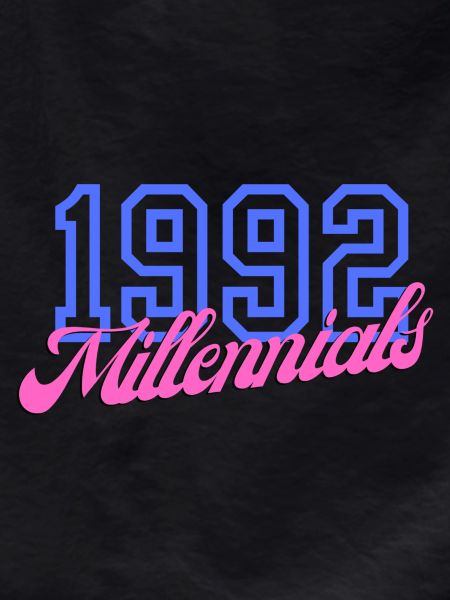 Retro 1992 Millennial Numeric Design
