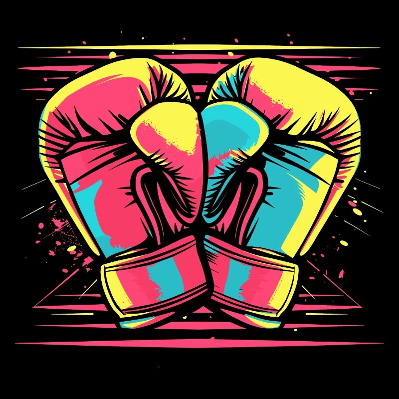 Boxhandschuhe Comic Look