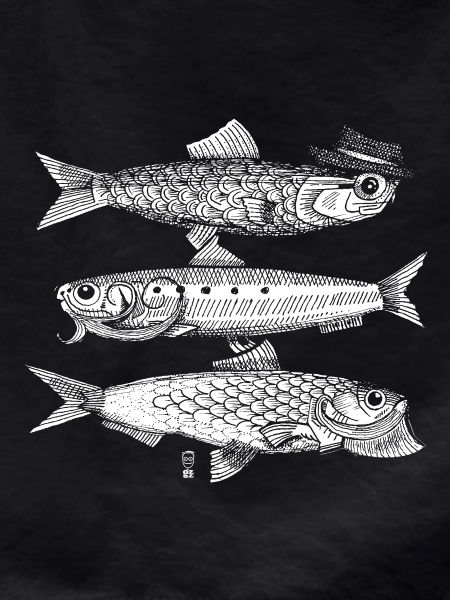 3 Fish - White