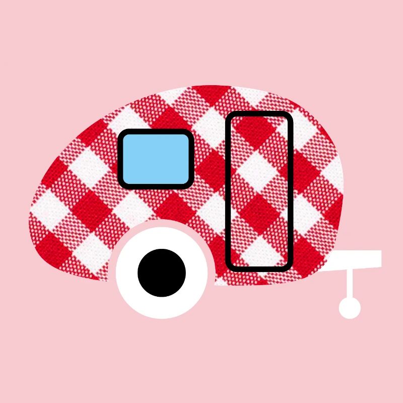 Caravan Caravan Checkered Check Pattern Camping Fan