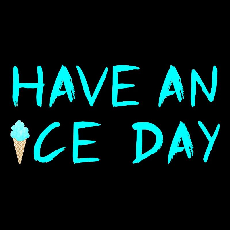 Eis Eiscreme coole Sprüche Sommerzeit Fan