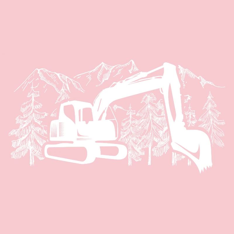 Excavator Silhouette Construction Equipment Operator Work