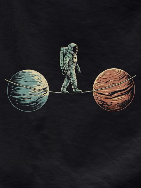 Space Acrobatics Art Design