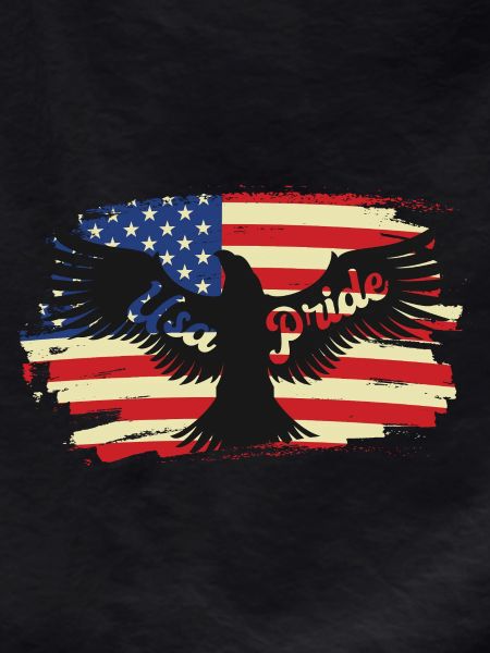 American Pride Eagle on Flag
