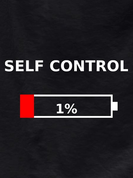 SELF CONTROL – 1% Battery Low