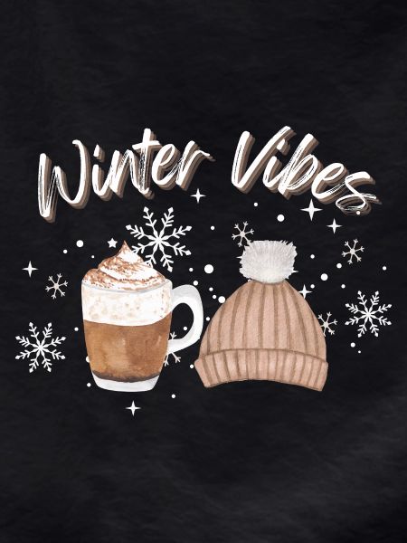 Winter Vibes Snowflake Hat Mug