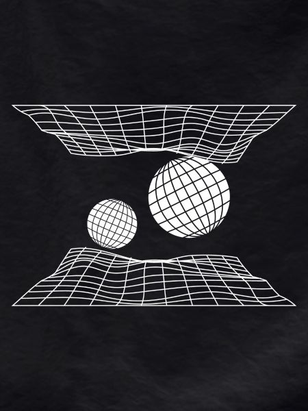 Futuristic Grid Space Spheres Design