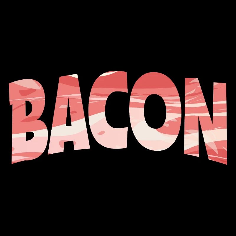 Illustration de bacon tourné à l’envers