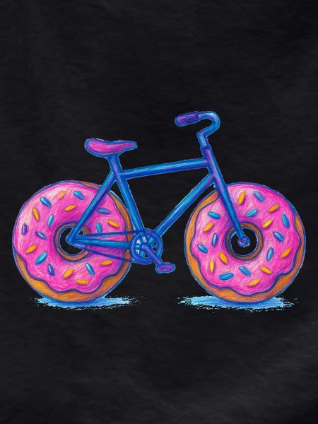 Colourful Doughnut Bicycle Design