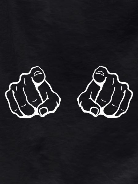 Two index fingers eye-catcher