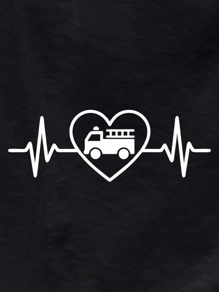 Firefighter Truck Heart