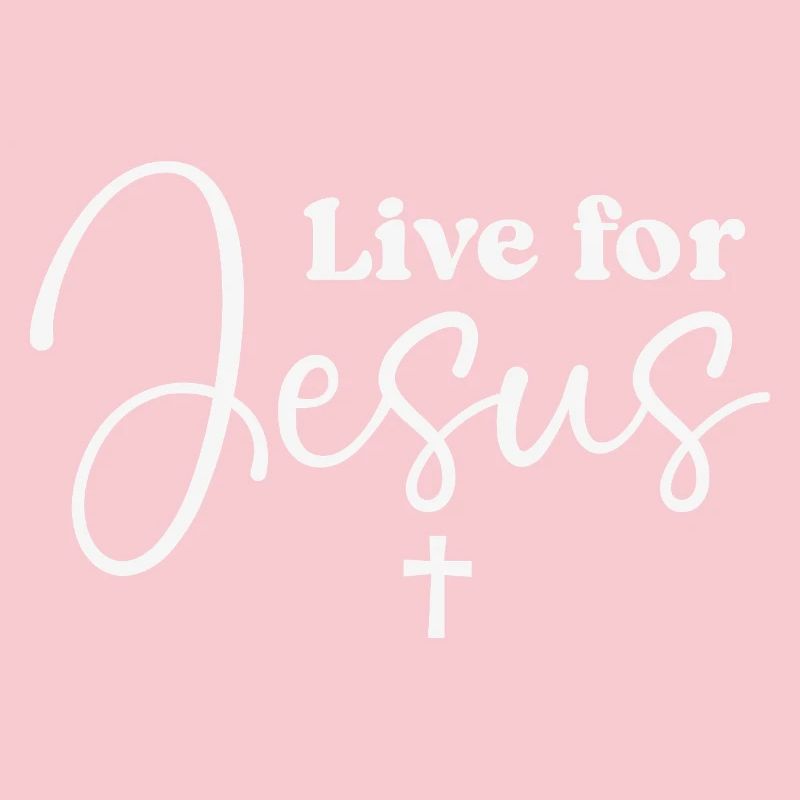 Typographie du script Live for Jesus