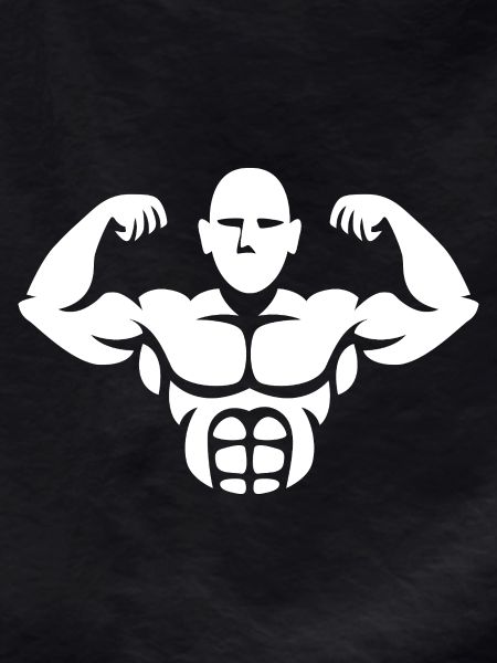Bodybuilder Silhouette – Muskelpower Design