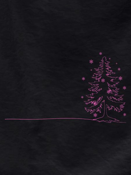 Pink Lines Christmas Tree Sketch