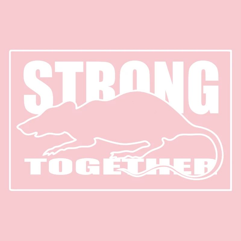 Unity Rodent Silhouette Graphic Tee white