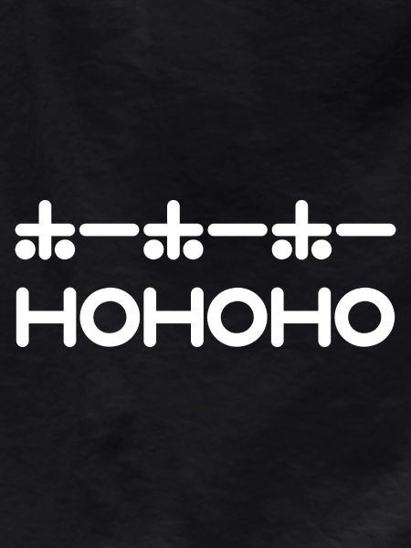 HoHoHo + Japanese Text - White