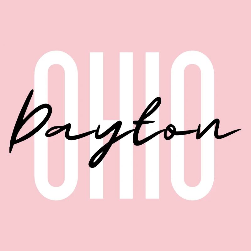 Ohio Script Overlay on Bold Block Letters