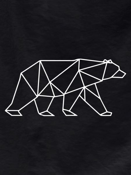 Icône polygonale d’ours