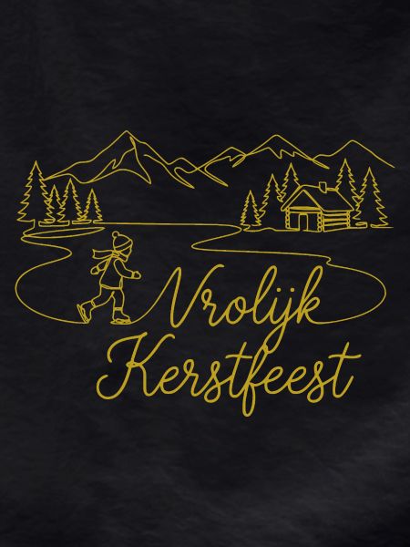 Vrolijk Kerstfeest Christmas winter landscape