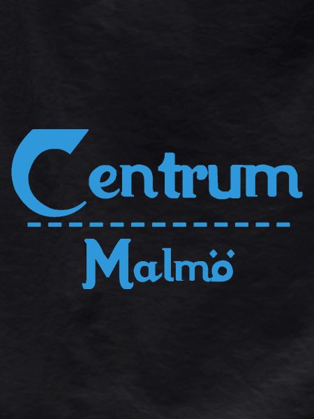 Centrum Malmö – Blue Text Design