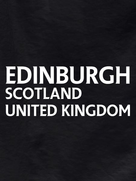 Edinburgh – Scotland Textdesign