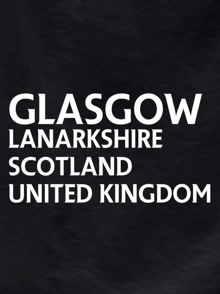 Glasgow – Scotland Textdesign