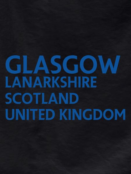 Glasgow – Scotland Textdesign