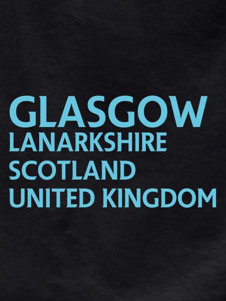 Glasgow – Scotland Textdesign