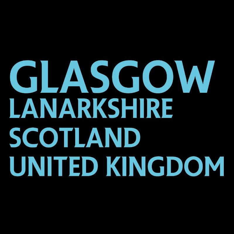 Glasgow – Scotland Textdesign
