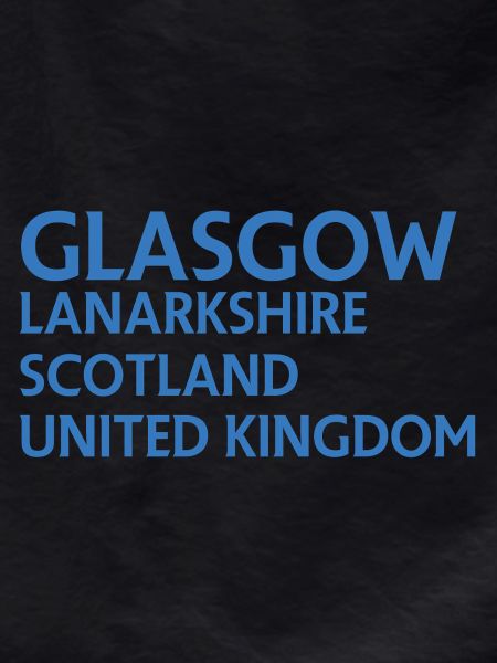 Glasgow – Scotland Textdesign