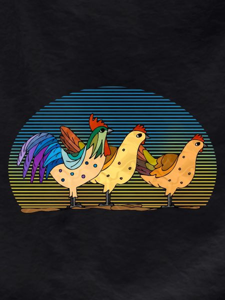 Rooster and chickens