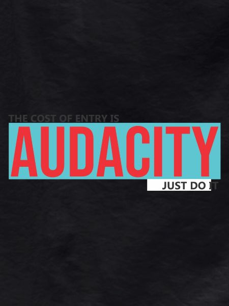 Audacity: Strong red on turquoise