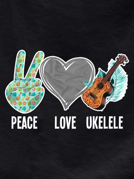 Hawaiian Ukulele Uke Peace Love