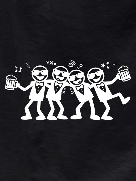 Groom Friends Group Beer